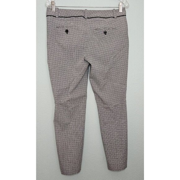 The Limited Exact Stretch Womens Ankle Pants Size 8 Black & White Grid Print - Picture 3 of 8